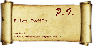 Pulcz Iván névjegykártya